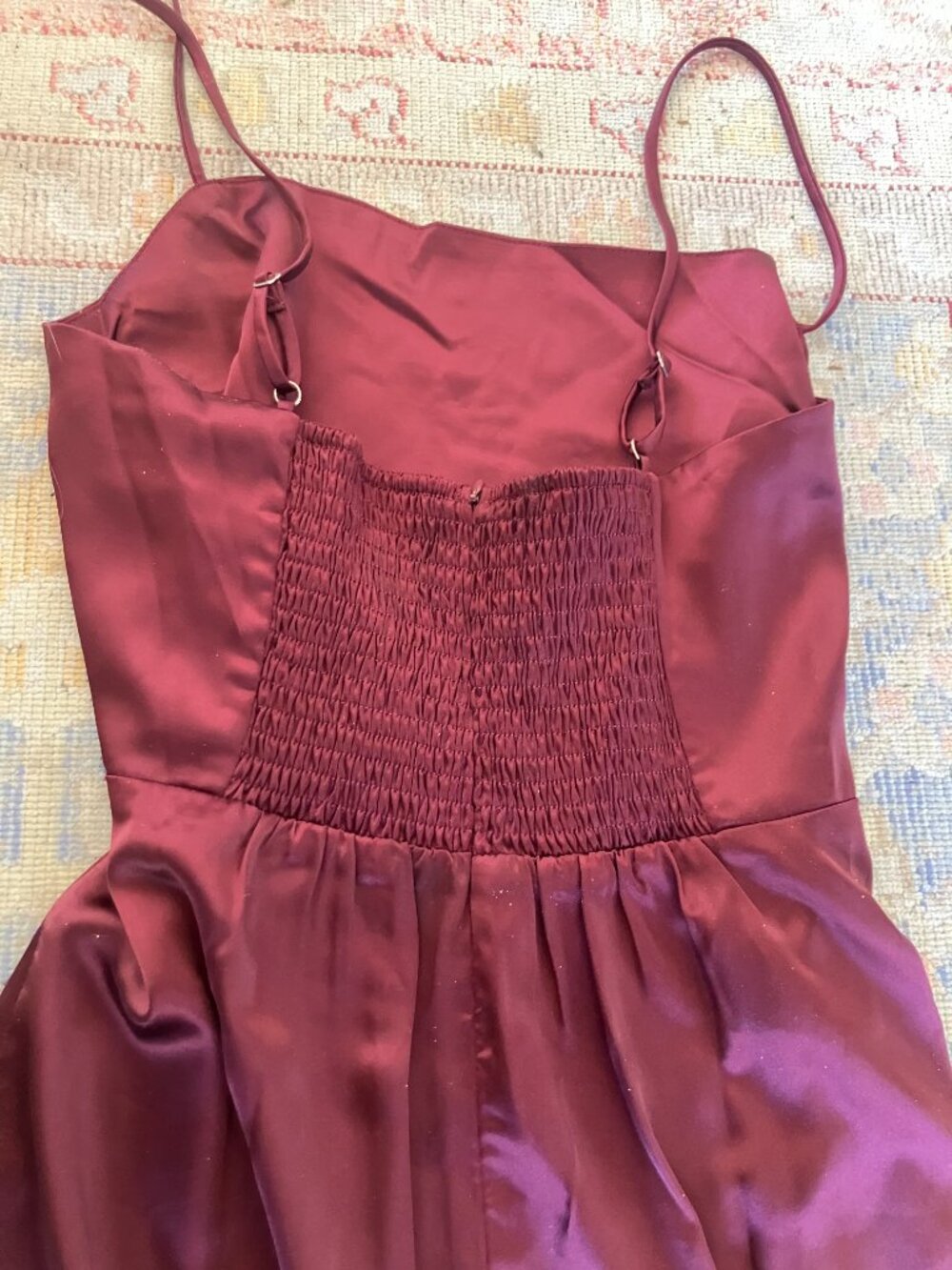 RIHOAS Red Satin Slip Dress, Never Worn - Picture 4 of 5